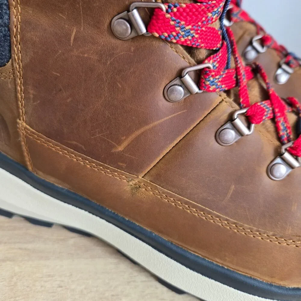 THE NORTH FACE Men's Sz 8.5 / 41 Bergen‎ Brown Leather Waterproof Boots NEW NWOB